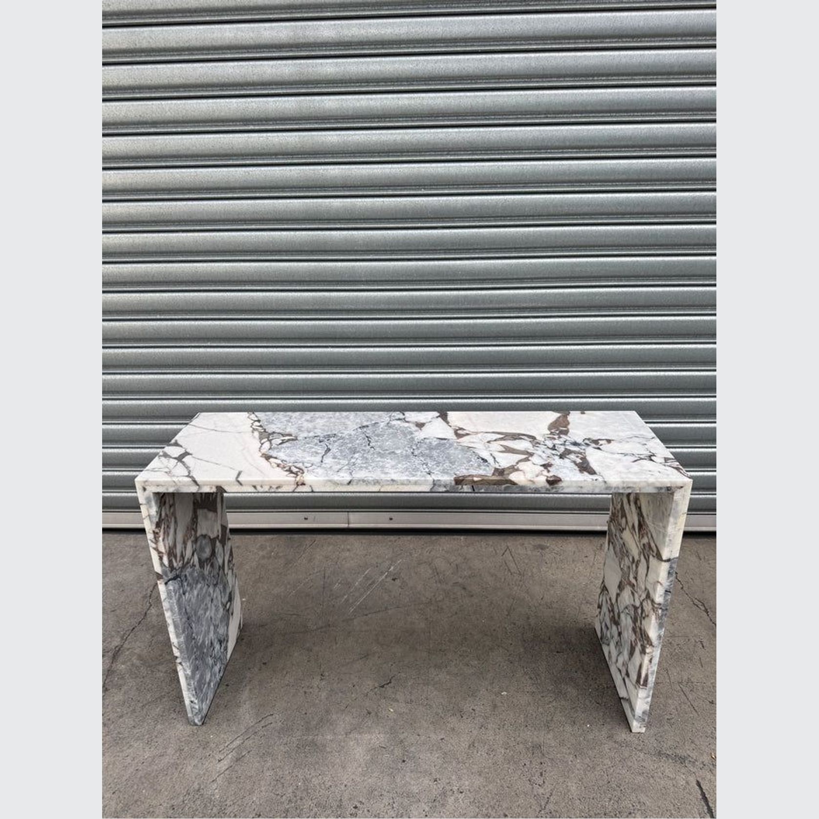 Waterfall Hallway Console - Milky Blue | Natural Stone Co. gallery detail image