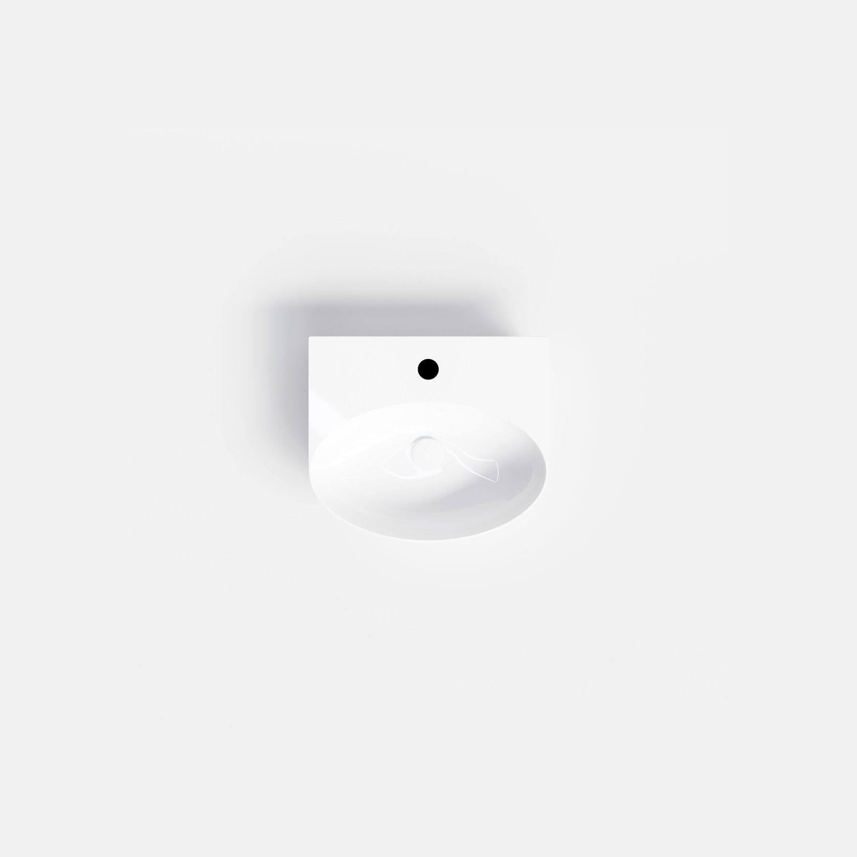 Pure Ellipse Ceramic Basin 460mm gallery detail image