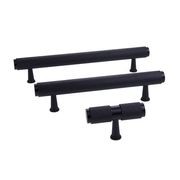Newington Matt Black Knurled T-Bar Handles gallery detail image