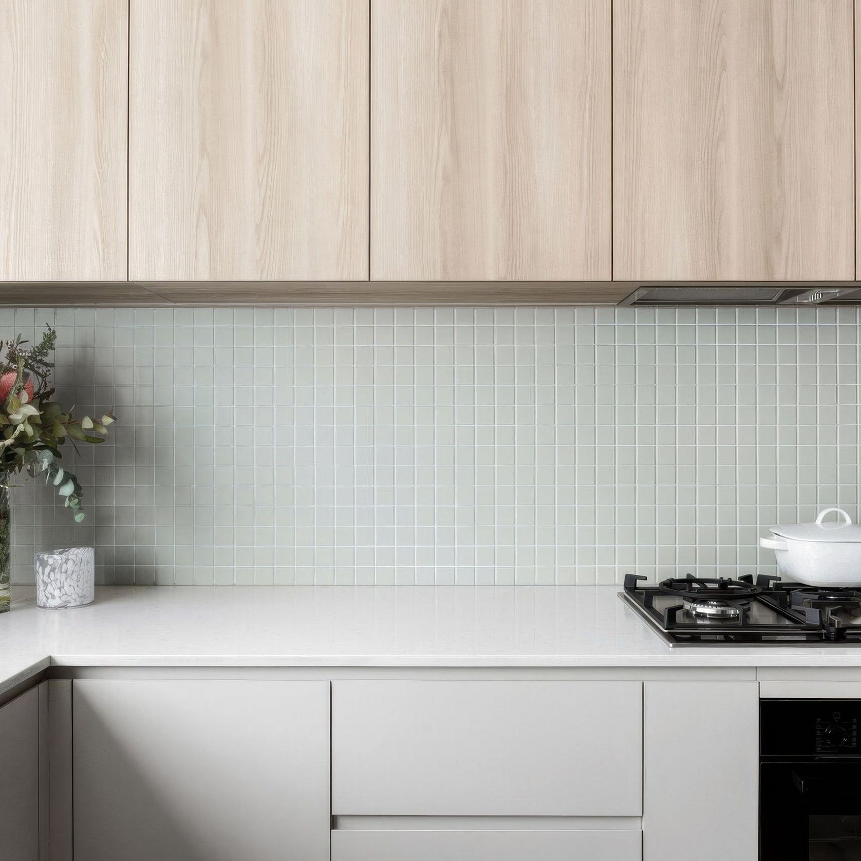Plimepaplika Pastel Green Matt Mosaic 45 gallery detail image