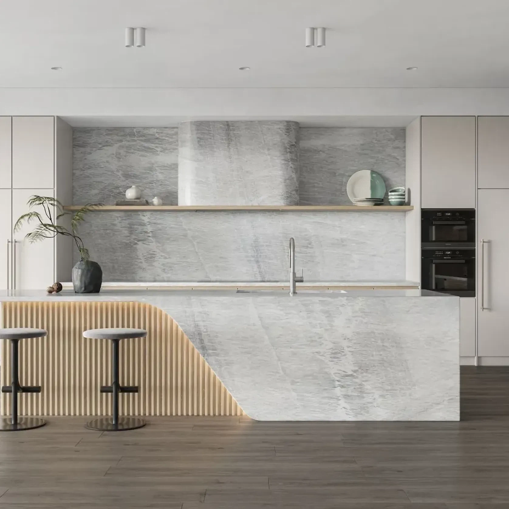 Alpaca White Marble Benchtop gallery detail image