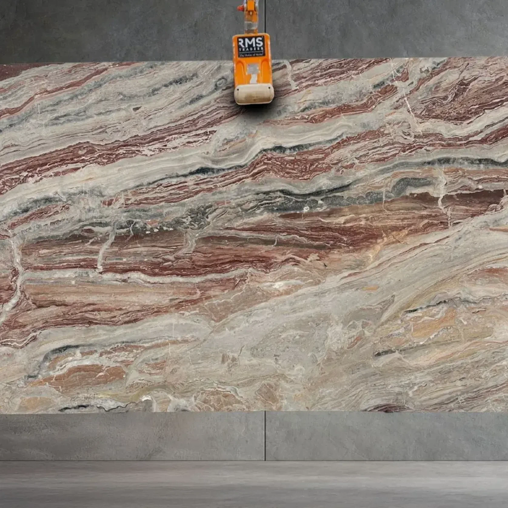 Arabescato Rosso Marble Benchtop gallery detail image