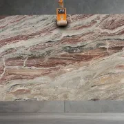 Arabescato Rosso Marble Benchtop gallery detail image