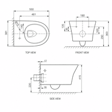 Signature Hygiene Rim Wall Hung Pan with Std Seat gallery detail image