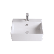 Heron Square 500 Counter Basin - 1 Taphole - Overflow gallery detail image