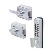 Lockwood Digital Lockset Lever Metal Frame Strike 002-3LDXSC gallery detail image
