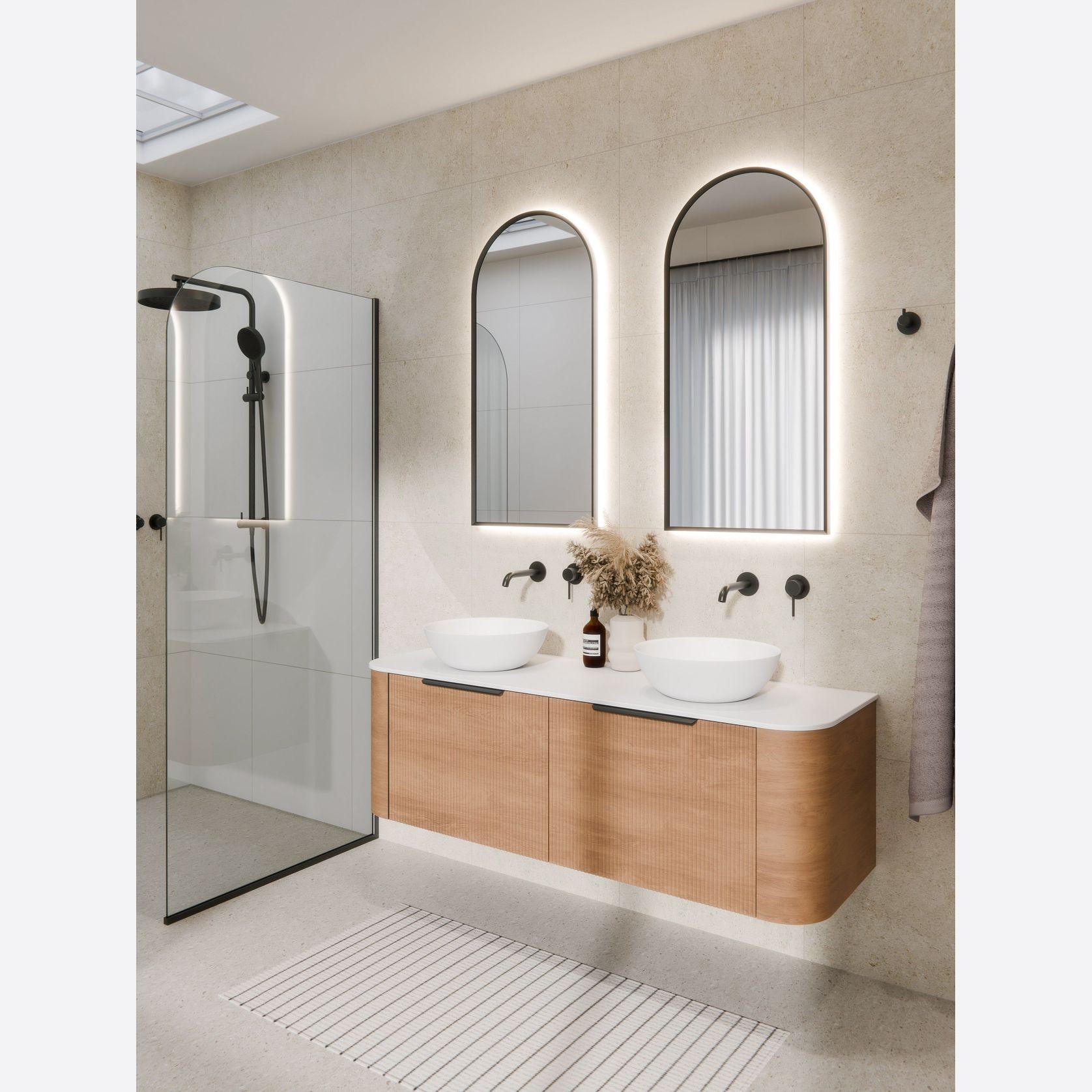 Aura Arch 500x1050 LED Mirror gallery detail image