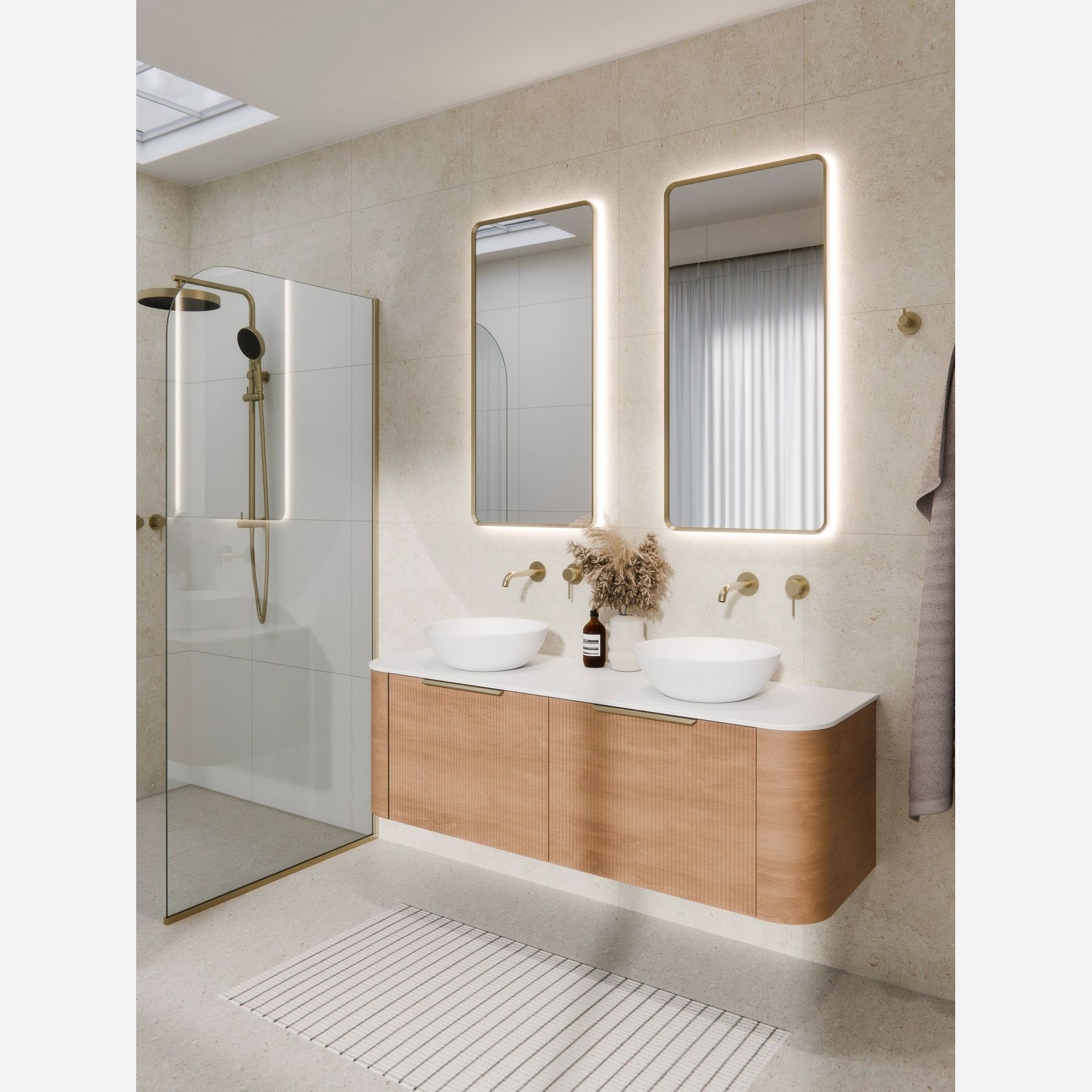 Aura Rectangle 500x1050 LED Mirror gallery detail image