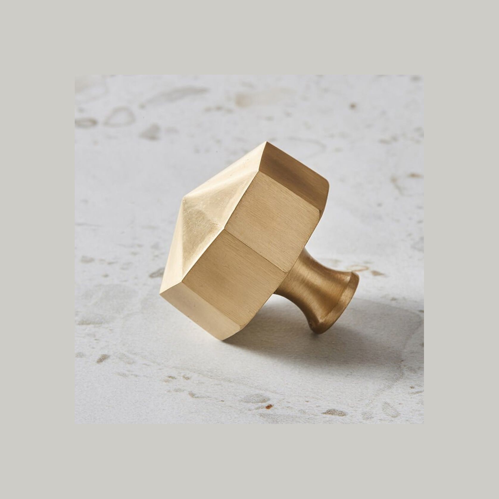 Octagon Solid Brass Cabinet Knobs gallery detail image