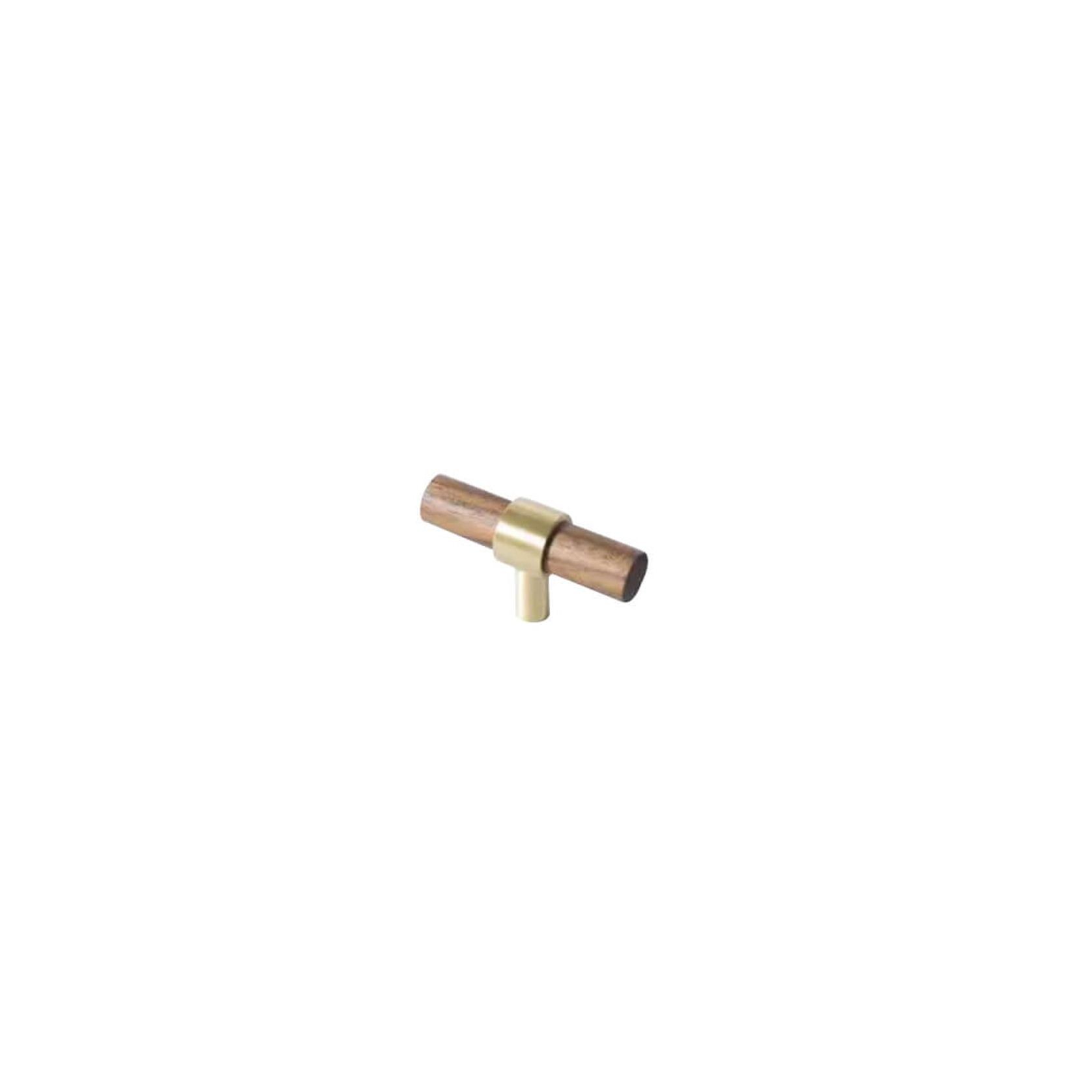 Cable Beach Walnut & Solid Brass Drawer Handles gallery detail image