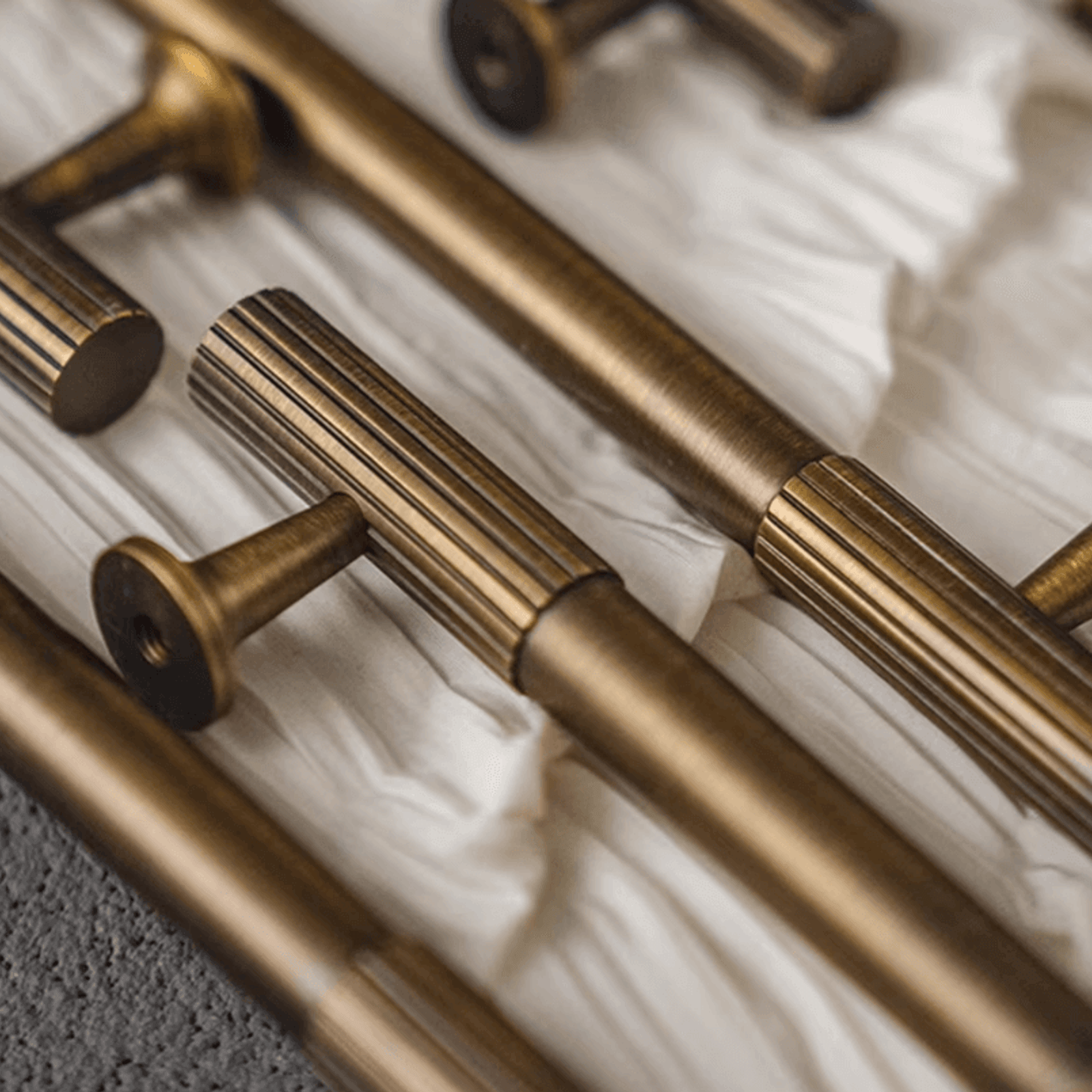 Rose Bay Antique Aged Brass Cabinet Handles gallery detail image