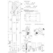 Brio Open Bar Rail Timber 80 2000mm Stainless Steel For Top Hung Straight Sliding Panels OBF80-20 gallery detail image
