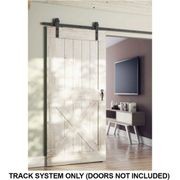 Brio Open Bar Rail Timber 80 2000mm Stainless Steel For Top Hung Straight Sliding Panels OBF80-20 gallery detail image