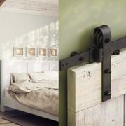 Brio Open Bar Rail Timber 80 2500mm For Top Hung Straight Sliding Panels Stainless Steel OBF80-25 gallery detail image