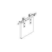 Brio Open Bar Rail Timber 80 2500mm Mild Steel Powder Coat Black OBF80-25PB gallery detail image