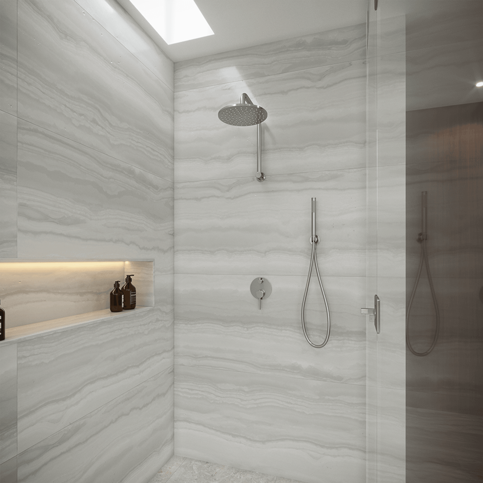 Mira Brushed Nickel Hand Shower and Hose gallery detail image