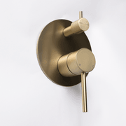 Mira Brushed Brass Gold Wall Mixer Divertor Plate gallery detail image