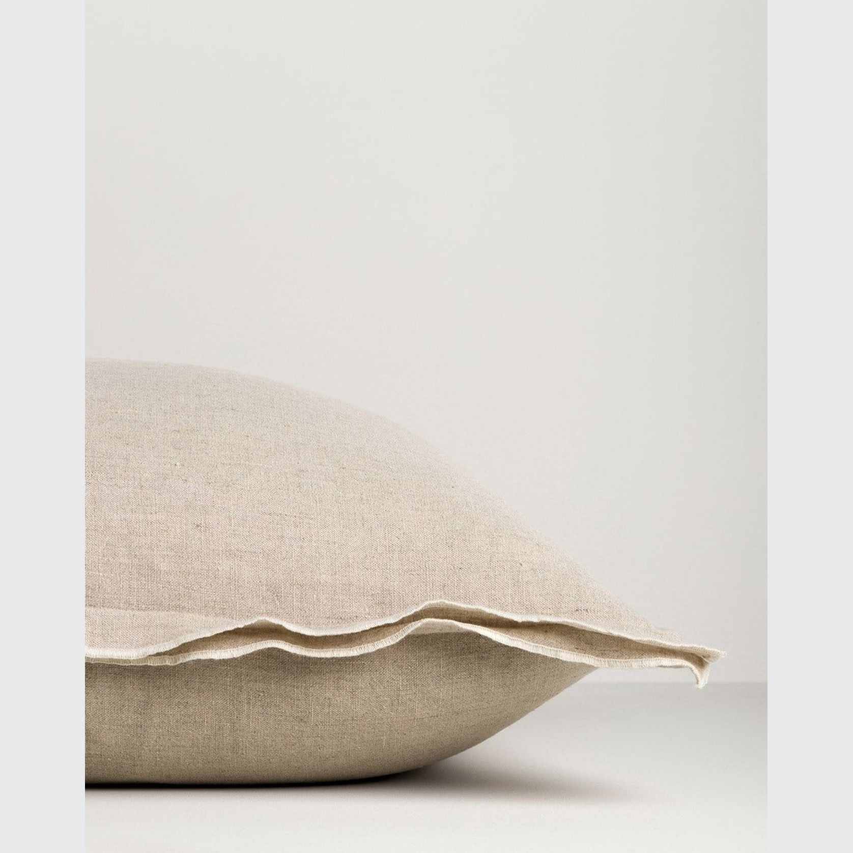 Baya Linden Long Lumbar Cushion - Linen gallery detail image