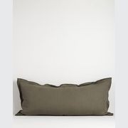 Baya Linden Long Lumbar Cushion - Olive gallery detail image