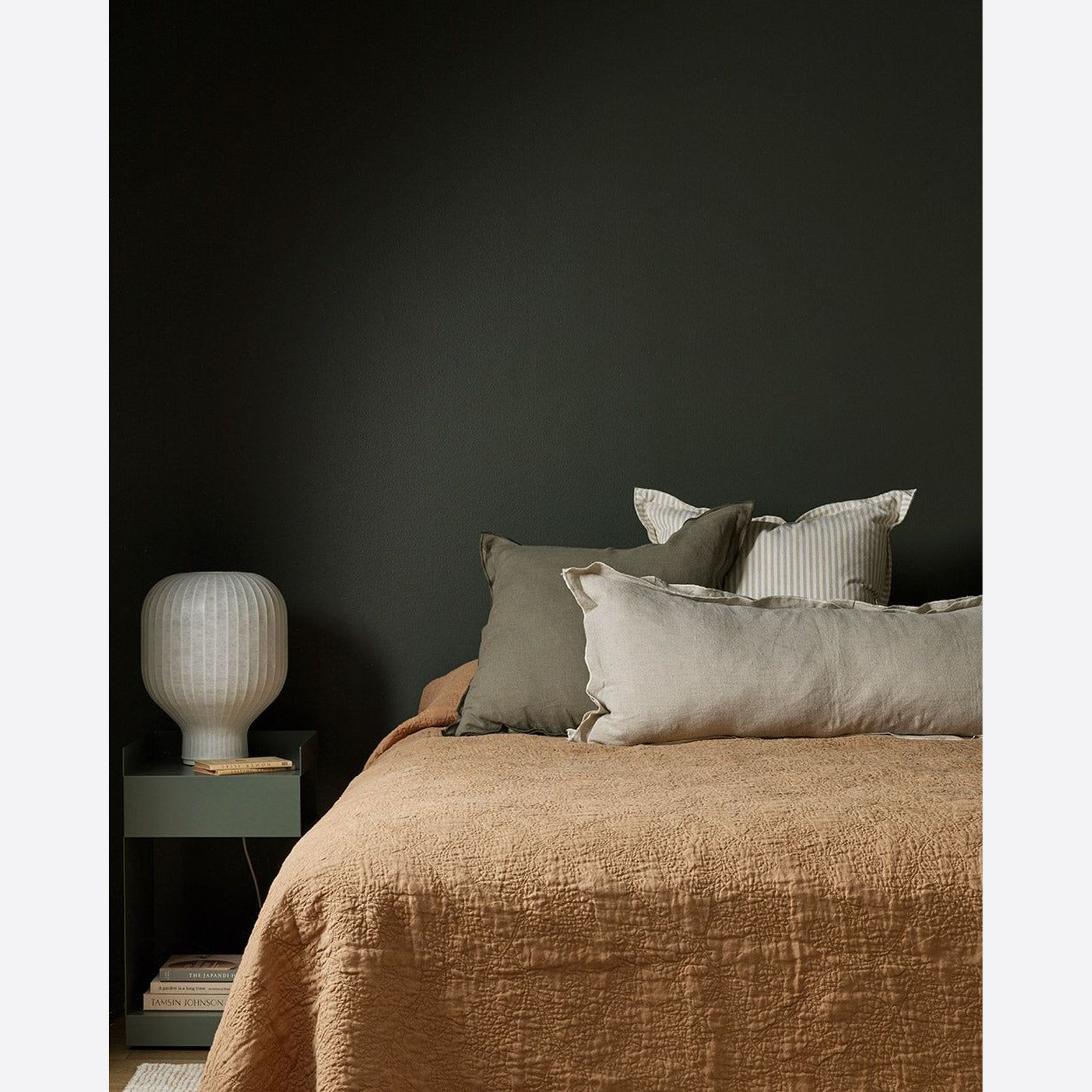 Baya Linden Cushion - Olive gallery detail image