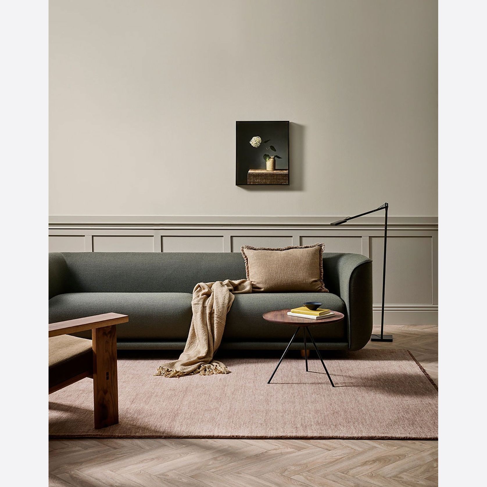 Baya Sandringham NZ Wool Floor Rug - Rosewood gallery detail image