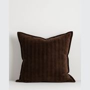 Baya Stria Cushion - Chocolate gallery detail image