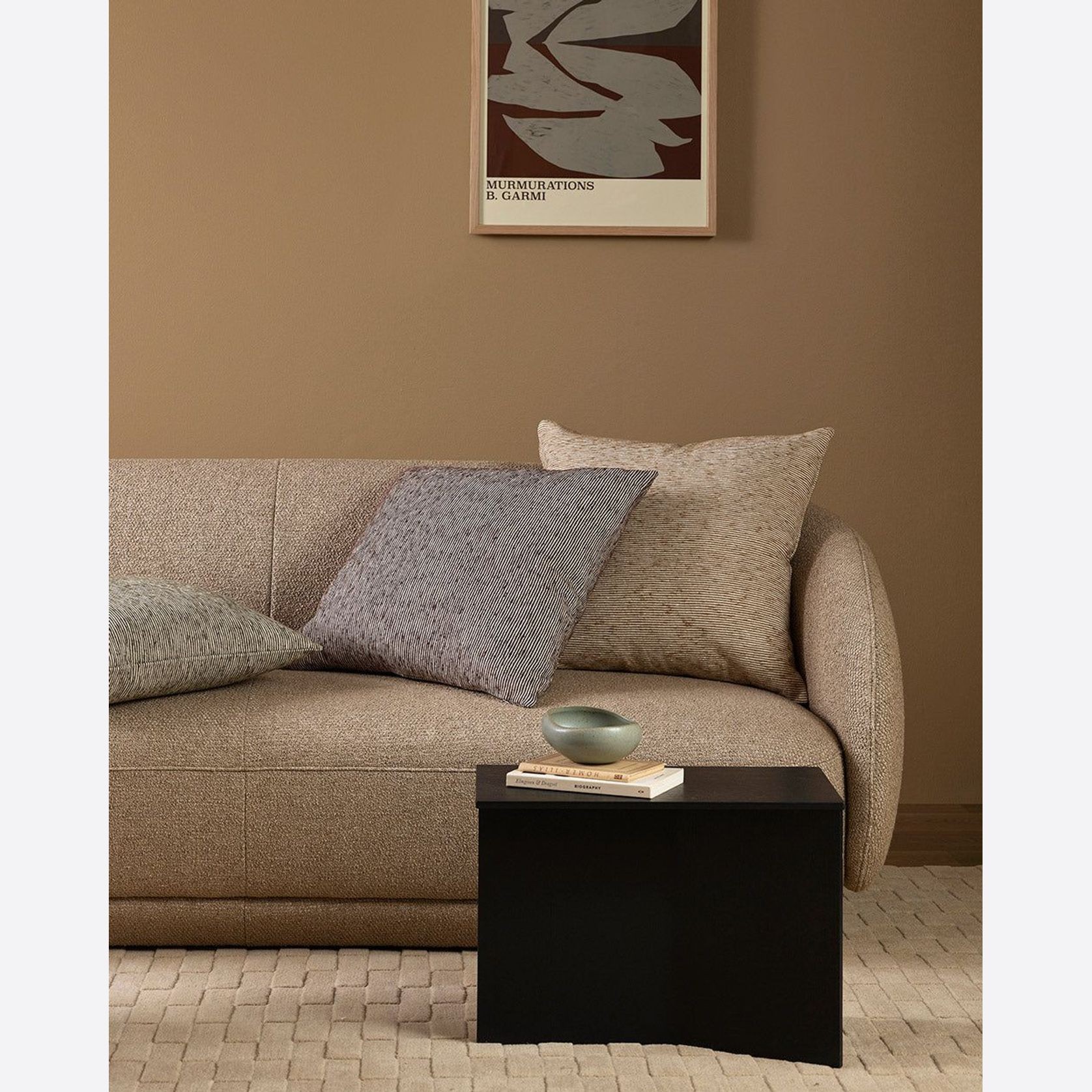 Baya Dalton Cushion - Chocolate gallery detail image