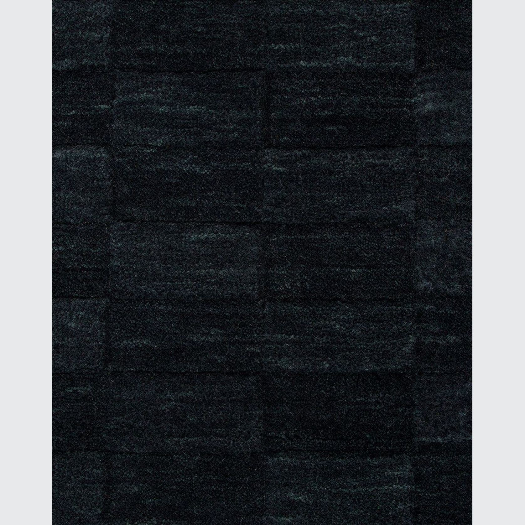Baya Hugo Wool Floor Rug - Midnight gallery detail image