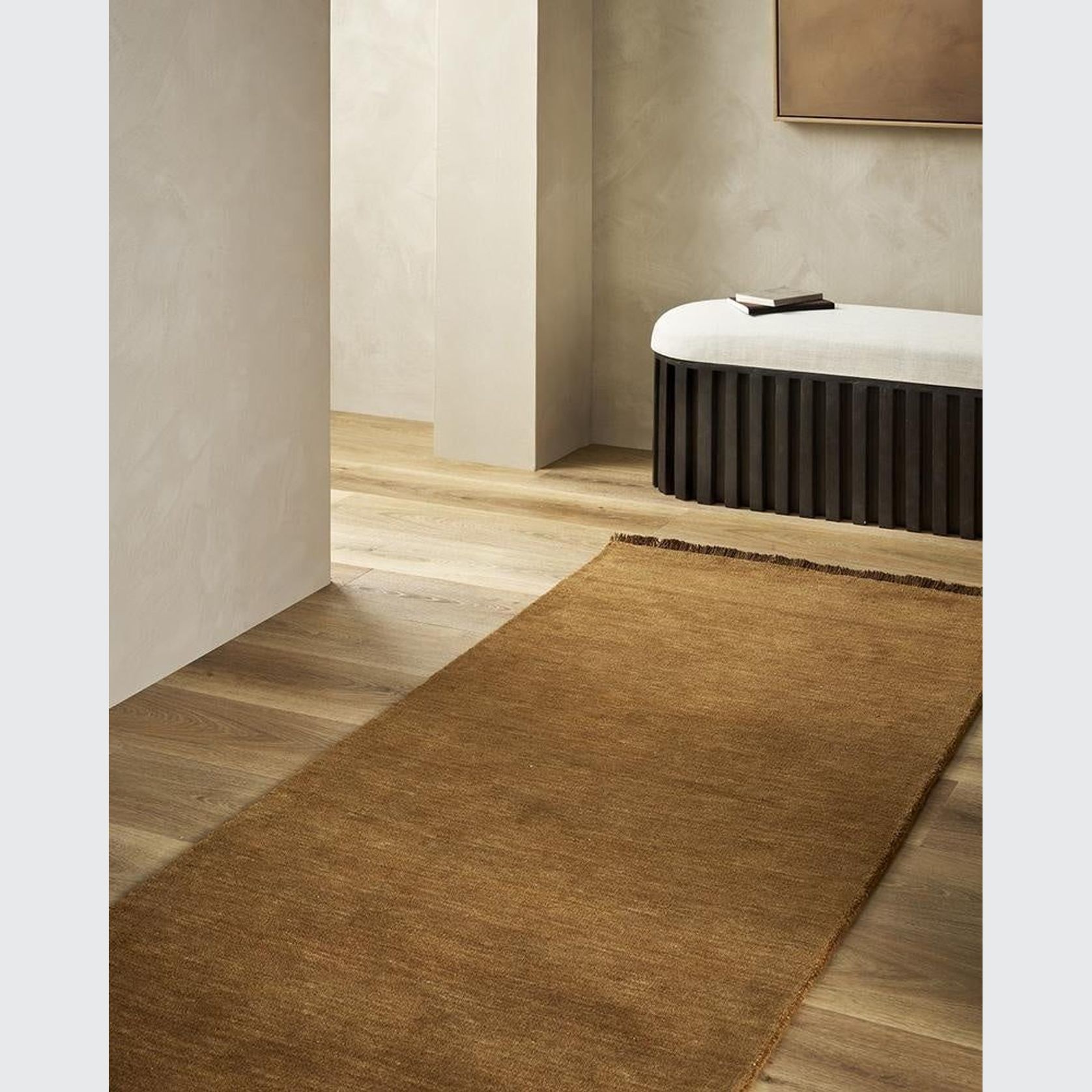 Baya Sandringham 100% NZ Wool Floor Runner Rug  - Pecan gallery detail image