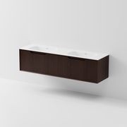 Aria 1800 Double Basin Wall Hung Vanity | Inset Basin gallery detail image