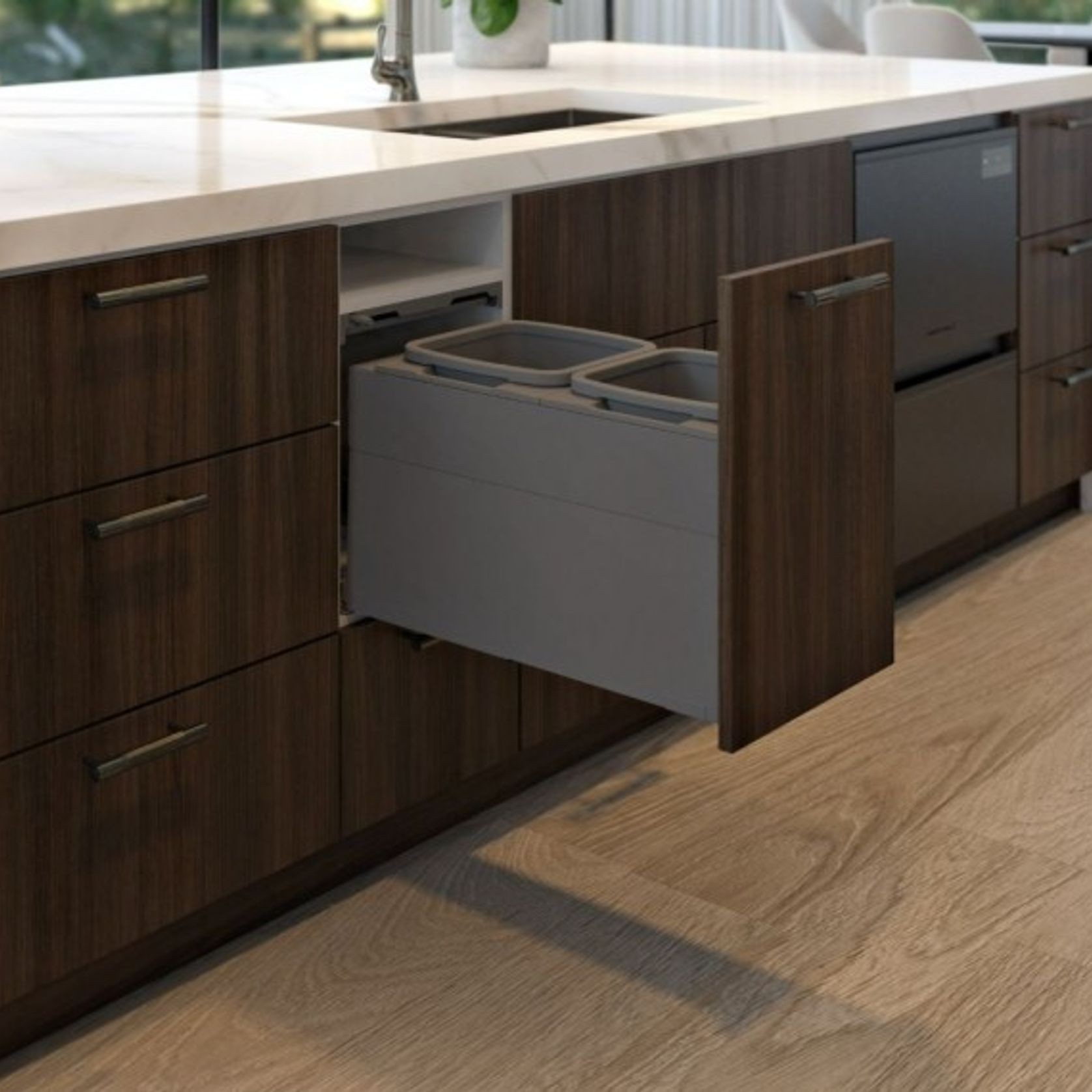Concelo entro 2x13L for Blum MERIVOBOX 350mm Orion Grey gallery detail image