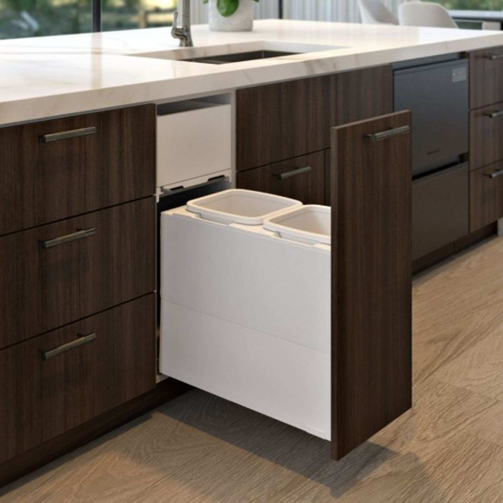 Concelo entro 2x16L for Blum MERIVOBOX 350mm Silk White gallery detail image
