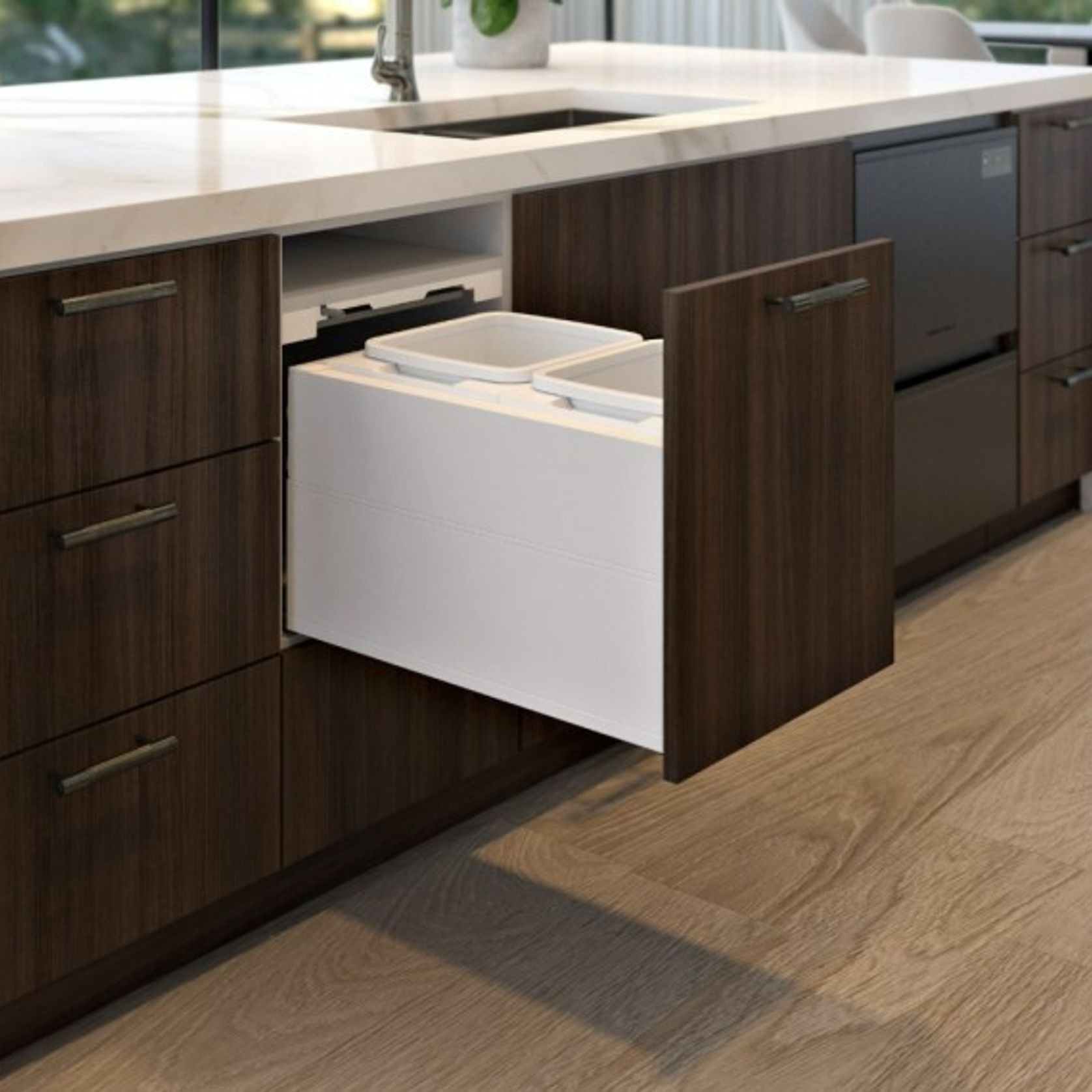Concelo entro 2x15L for Blum LEGRABOX 450mm Silk White gallery detail image