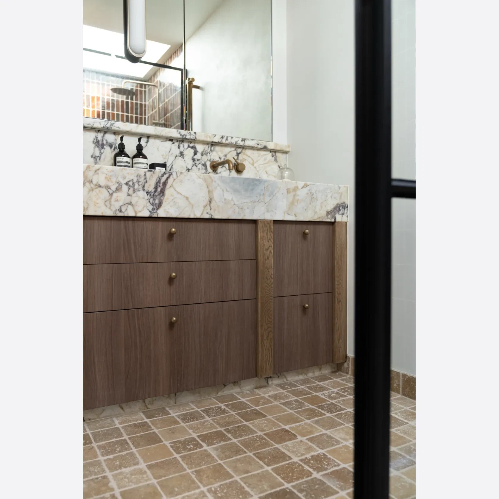 Noce Travertine Cobblestones gallery detail image