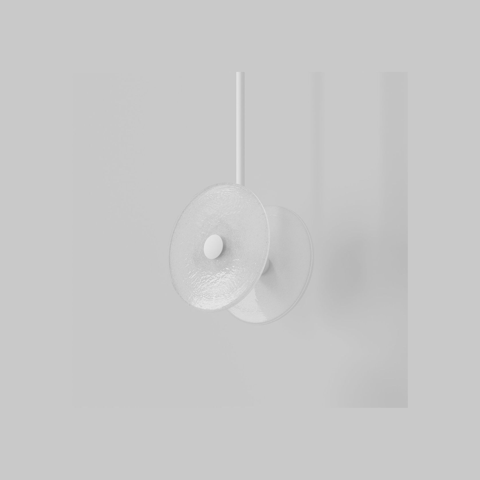 Coral Duo Rod Pendant - Frosted gallery detail image