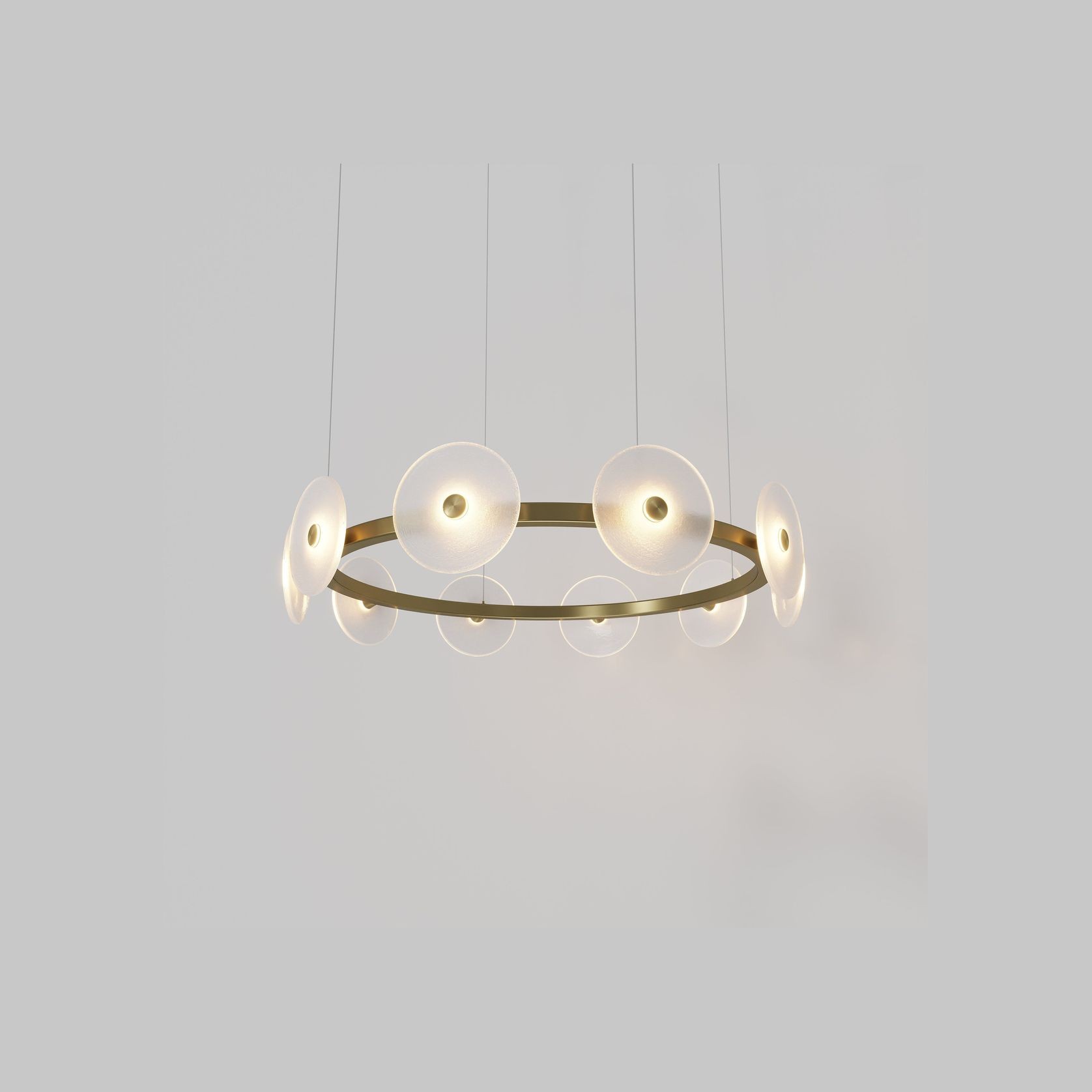 Coral Ring Pendant (10) - Frosted Glass gallery detail image