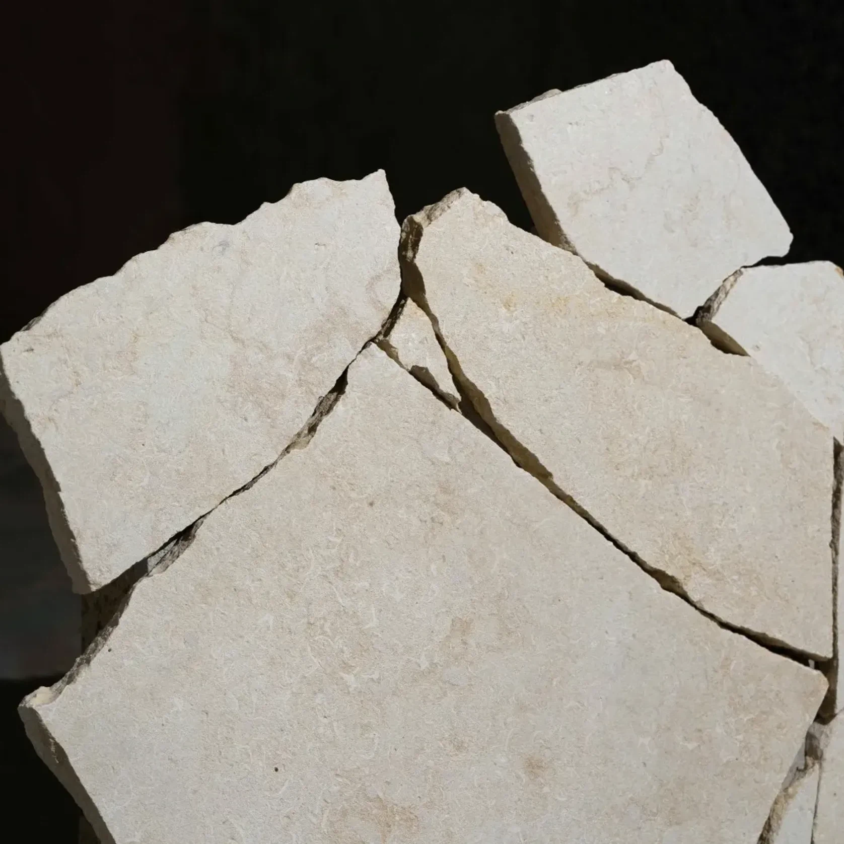 Crema Novelda Sandblasted Limestone Crazy Paving gallery detail image