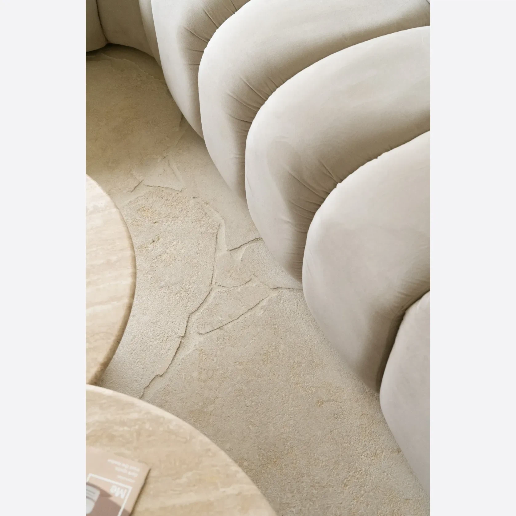 Crema Novelda Sandblasted Limestone Crazy Paving gallery detail image