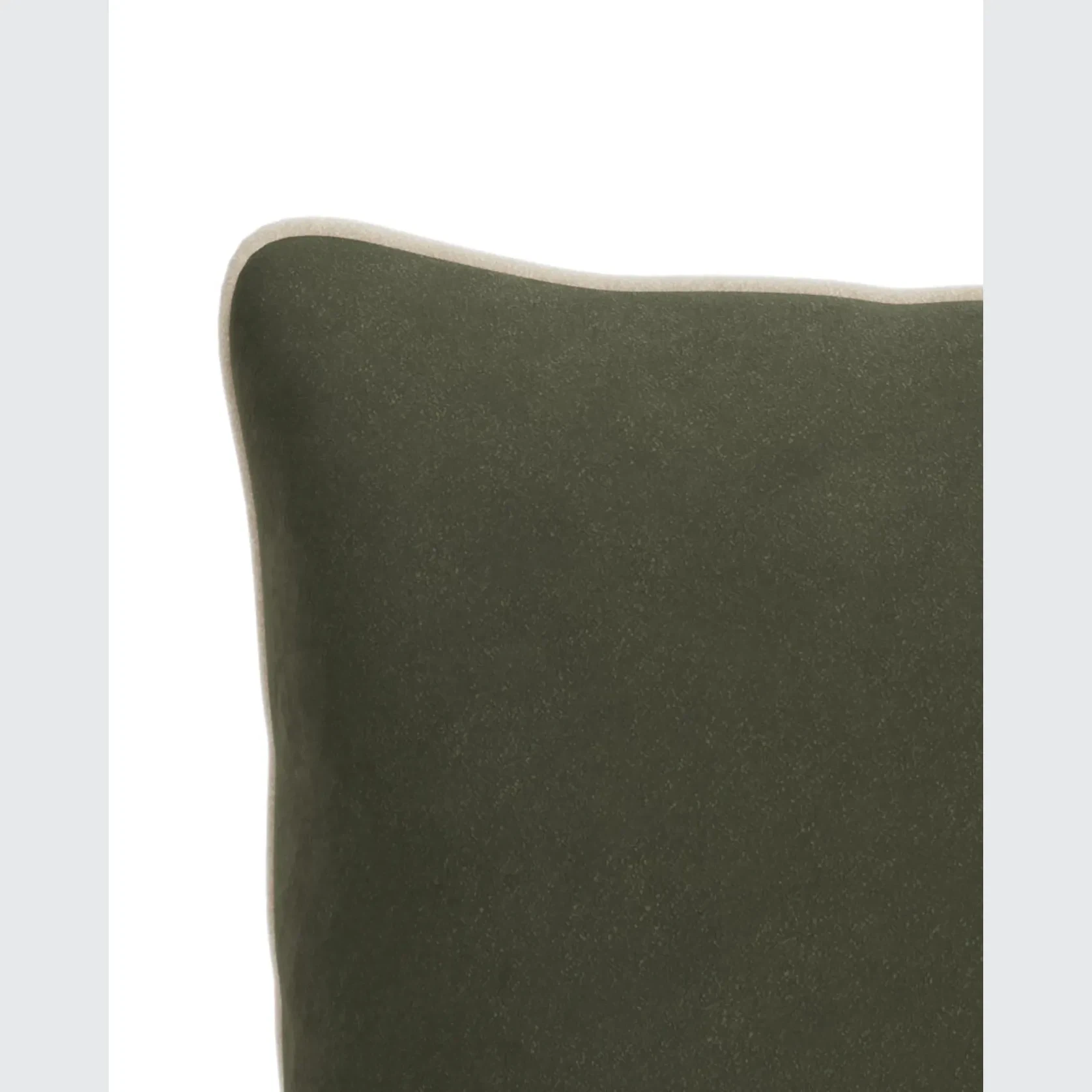 Border Cushion 55cm x 55cm - Eden Leaf / Eden Ecru gallery detail image