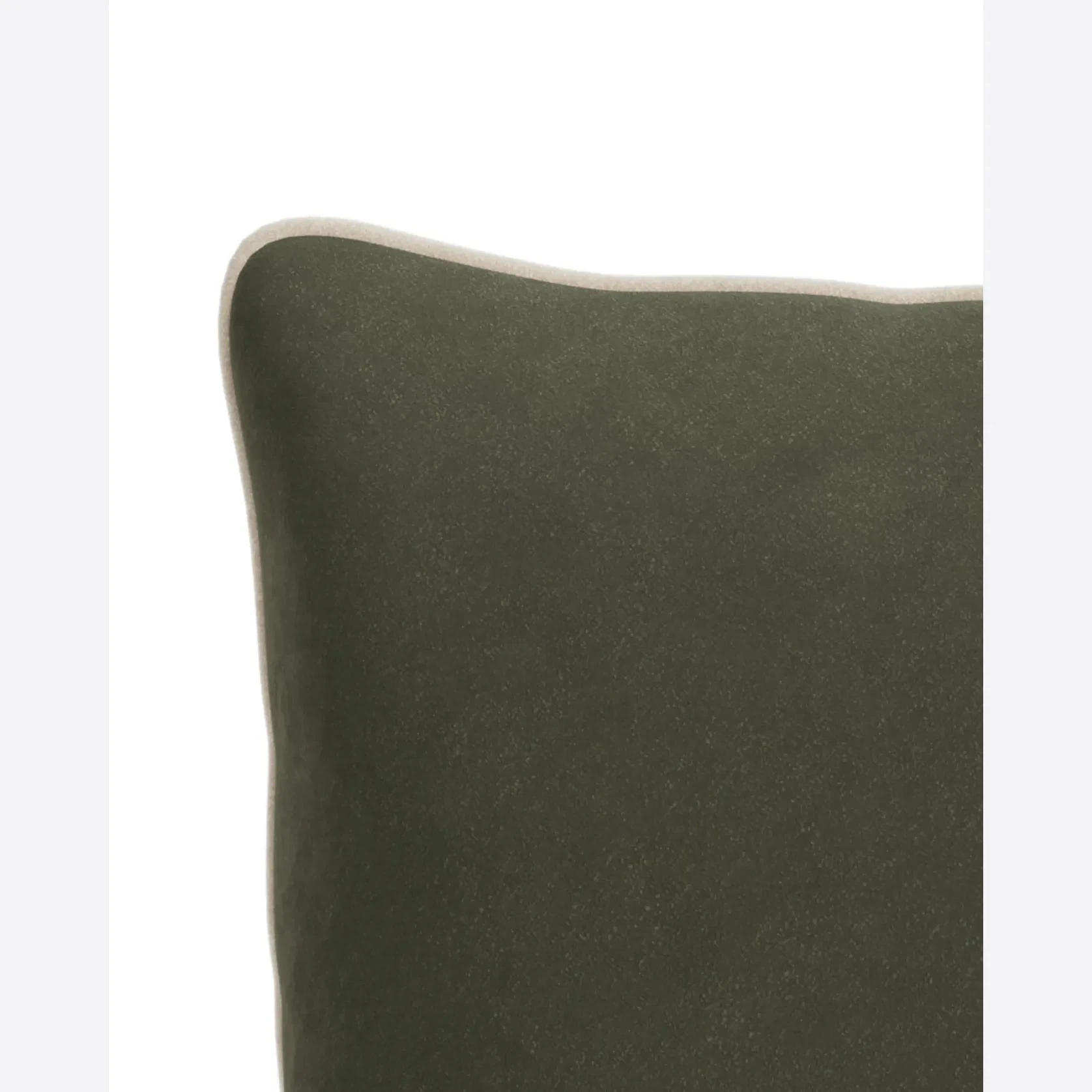 Border Cushion 55cm x 55cm - Eden Leaf / Eden Ecru gallery detail image