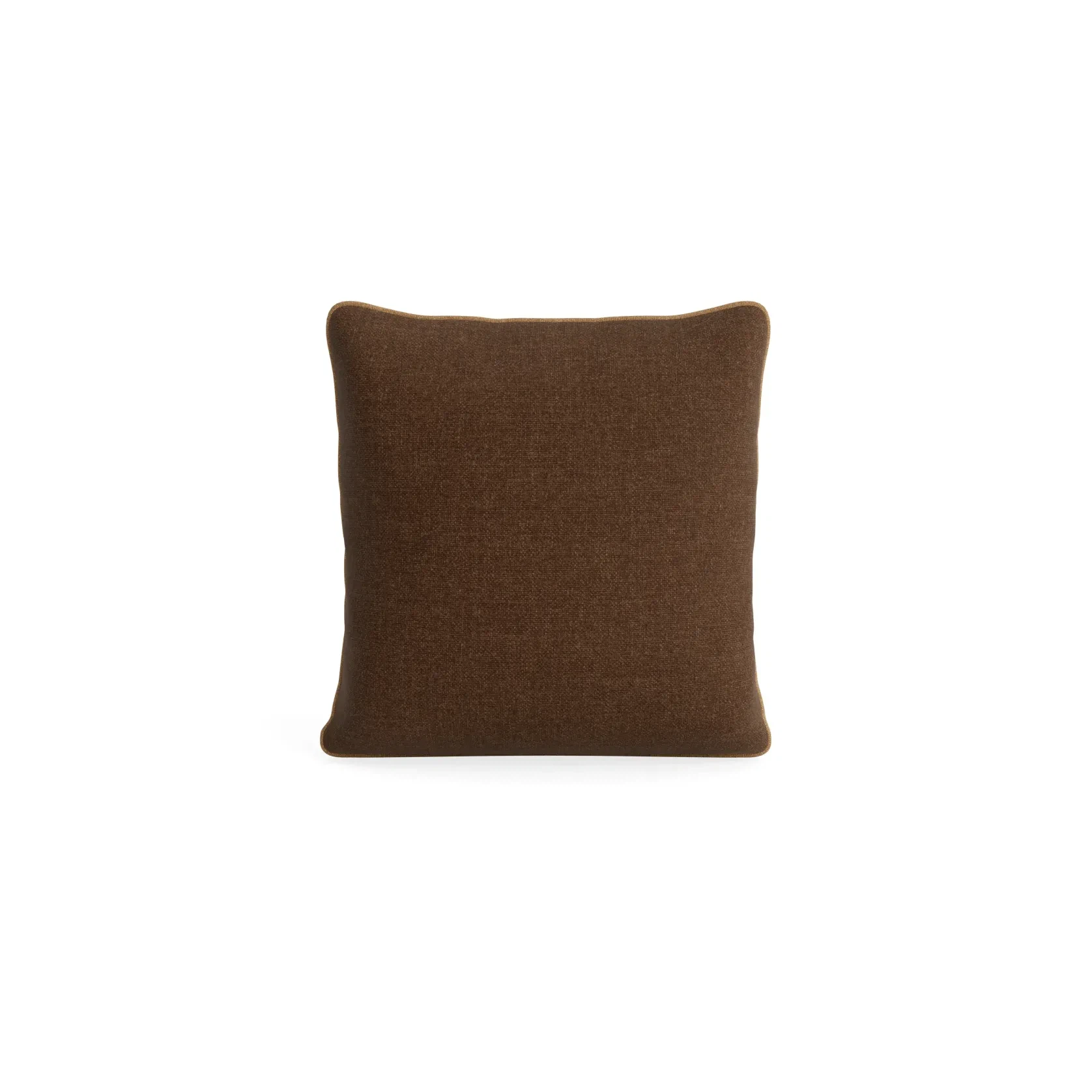Border Cushion 55cm x 55cm - Fossil Chocolate / Fossil Fawn gallery detail image
