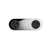 13 Carbon Double Outlet Faceplate gallery detail image