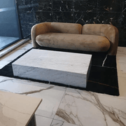 Block Coffee Table - Carrara Marble - Large | Natural Stone Co. gallery detail image