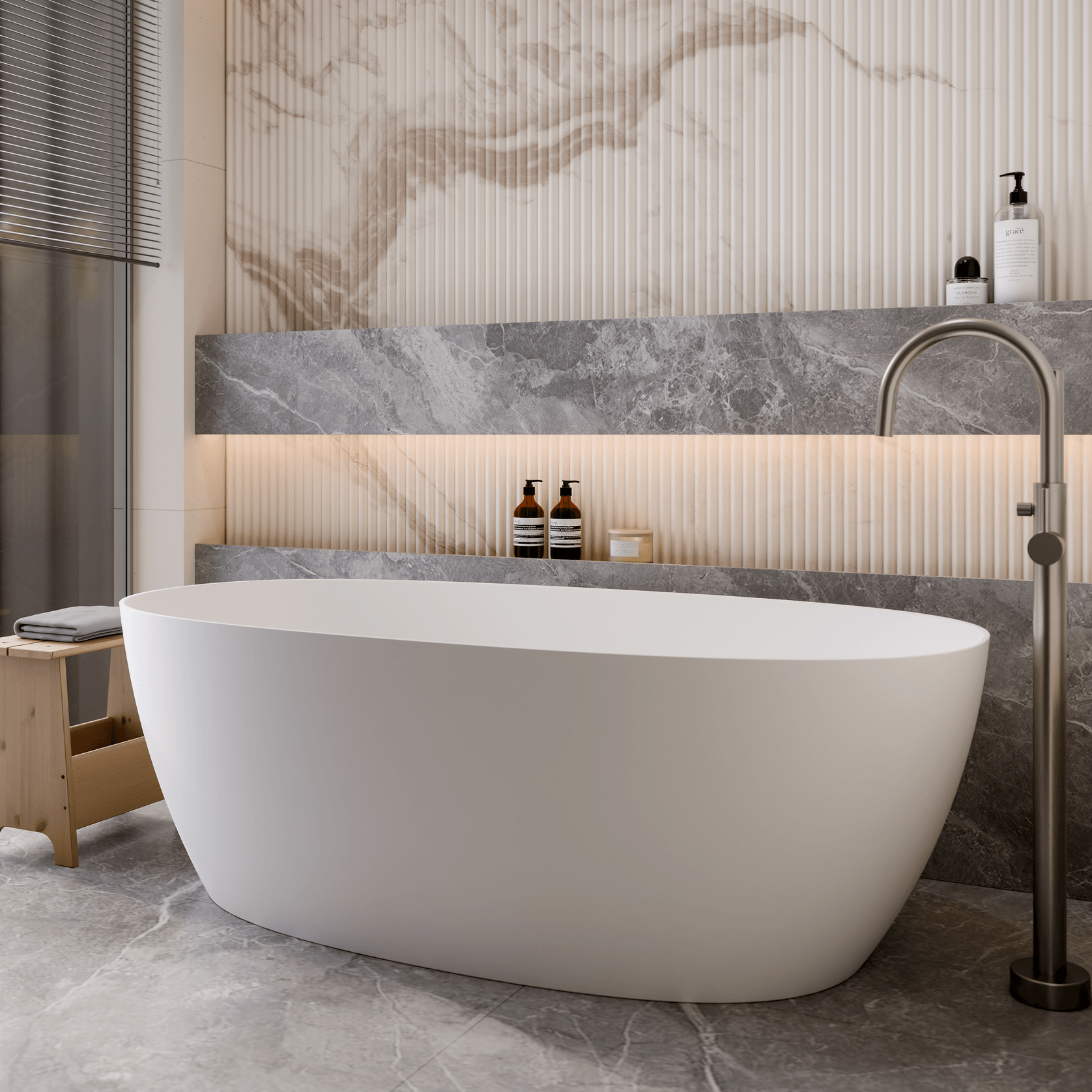 Villastone Cervo 1400 Freestanding Bath gallery detail image