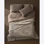 Ravello Linen Coverlet - Bone by Weave Home gallery detail image