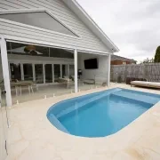 Crema Novelda Sandblasted Limestone Pool Coping gallery detail image