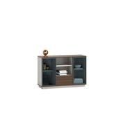 ANDERS Credenza Cabinet 120cm - Australian Gold Oak & Beige gallery detail image