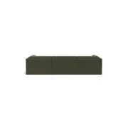Addy 4 Seater Chaise Sofa - Eden Leaf gallery detail image