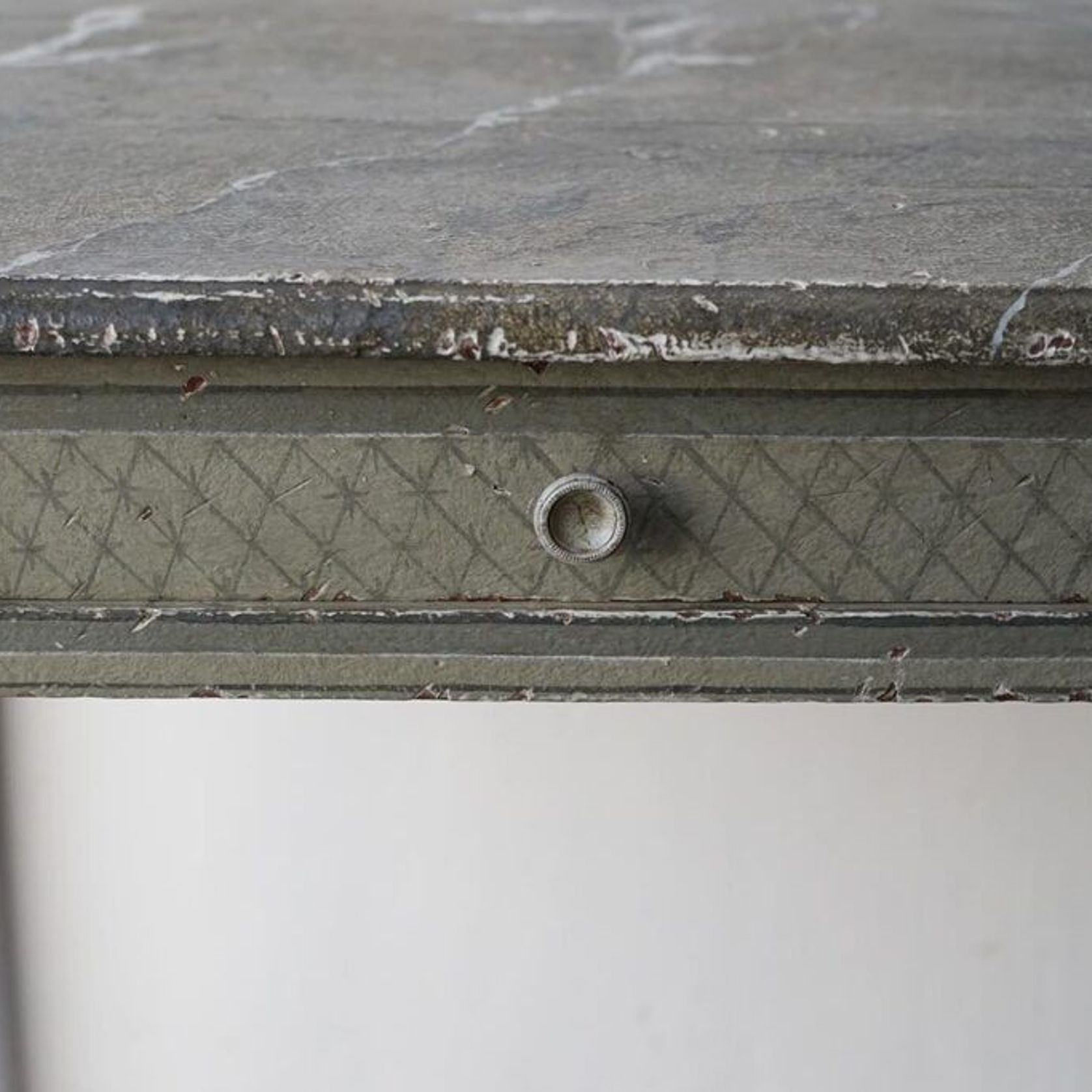 French Louis XVI Painted Desk gallery detail image