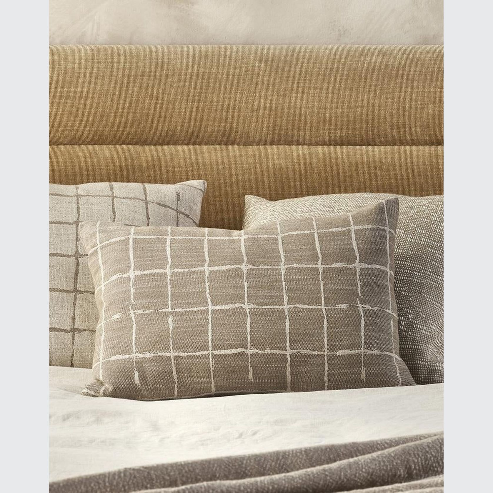 Baya Johnson Lumbar Cushion - Taupe gallery detail image